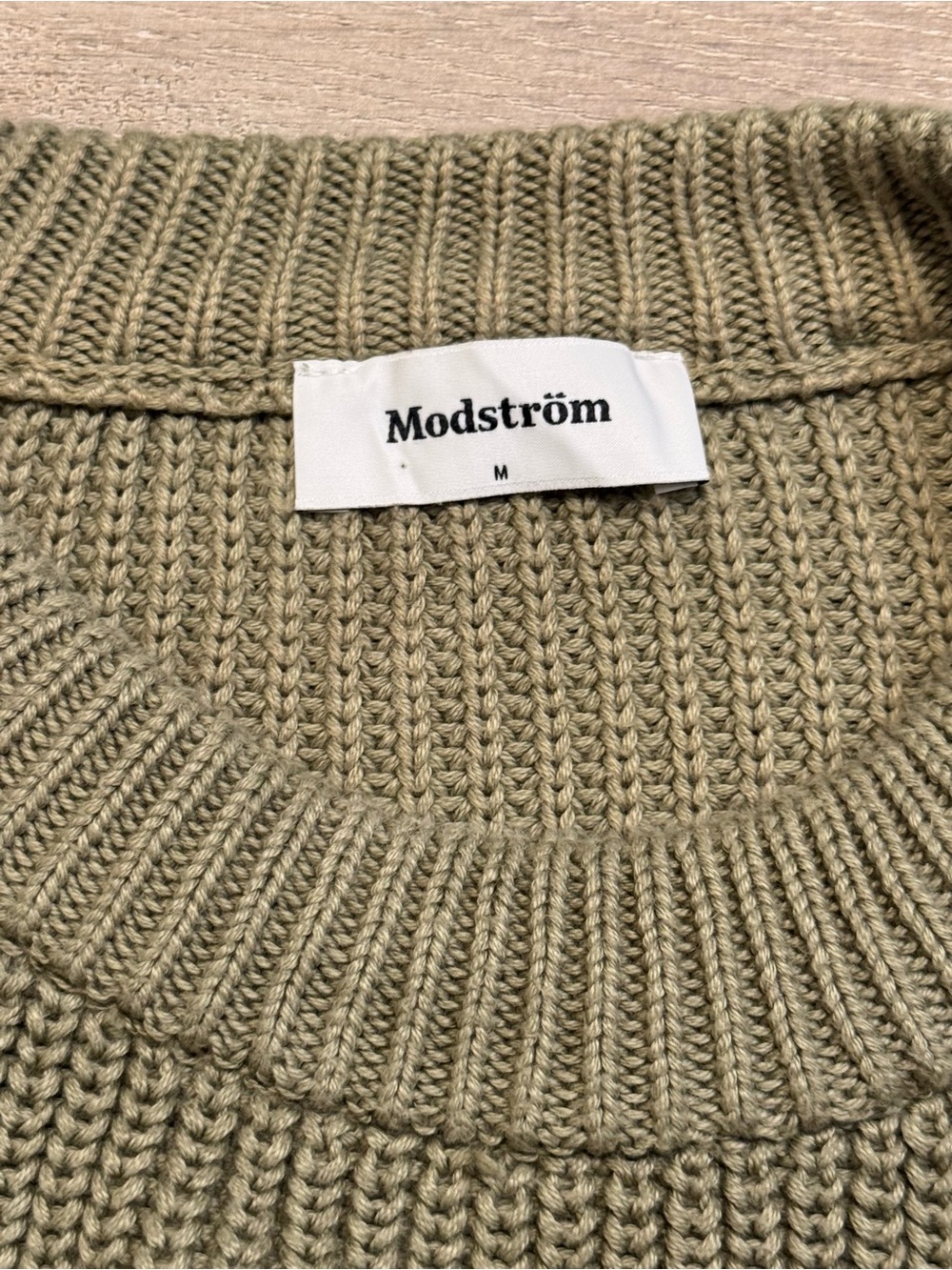 Modstrom Sage Green 100% Cotton Rosemd O-Neck 1108 — image 3 of 6